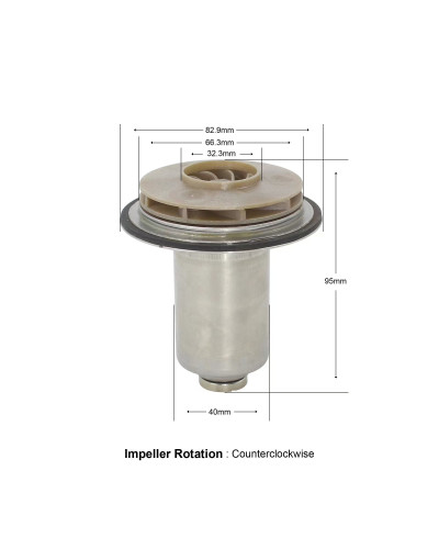 Ротор для насоса Grundfos UPS 15-50 (66/30 мм)