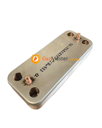 Вторичный теплообменник Zilmet 17B1901226 ГВС пластинчатый 12 пл. Ariston, Chaffoteaux