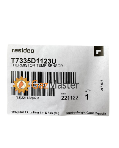 Датчик NTC Т7335 Ariston Uno FF (Turbo) (D1123)