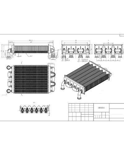 Теплообменник битермический Ferroli Domiproject Fereasy C/F24 Condevo