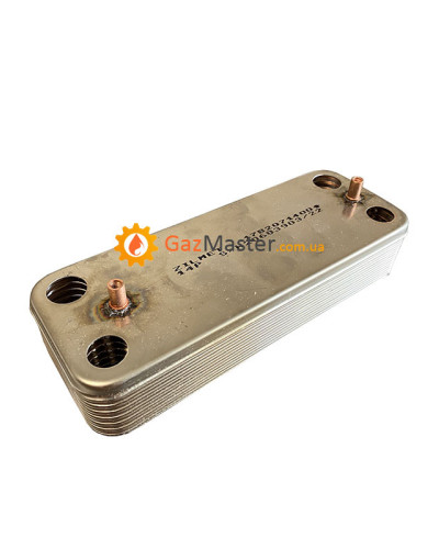 Вторичный теплообменник Zilmet 17B2071400 ГВС пластинчатый 12 пл. Baxi, Westen