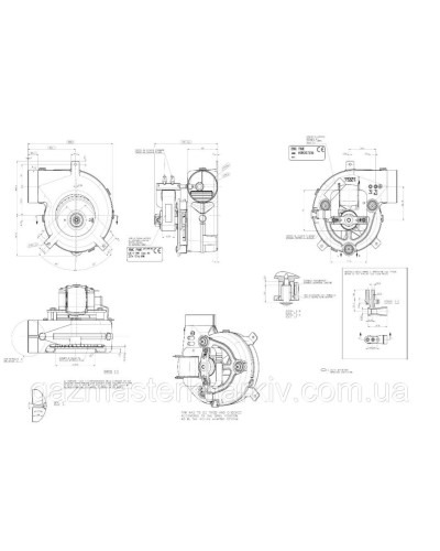 Вентилятор, турбина газового котла Viessmann Vitopend 100 WH1B, WH1D, WHO, WHOA (7829879) (60Вт)