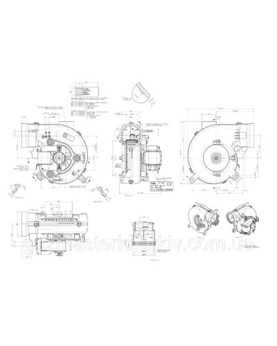 Вентилятор, турбина газового котла Vaillant TurboTec, TurboMax Pro, Plus 12-28 кВт (00200200008) ( 54 Вт)