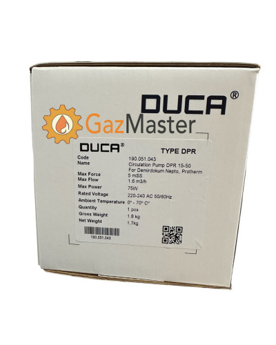 Циркуляционный насос DUCA DPR 15-50 (Grundfos UPS 15-50)