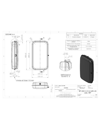 Бак расширительный 10 л 3/8" AtmoVIT, EcoTEC, EcoBLOCK, AuroCOMPACT, TurboVIT