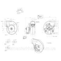 Вентилятор, турбіна газового котла FERROLI DOMIproject 24D, Fereasy 24D, DOMItech 24D, DIVAtech 24D (39846780) (35Вт)