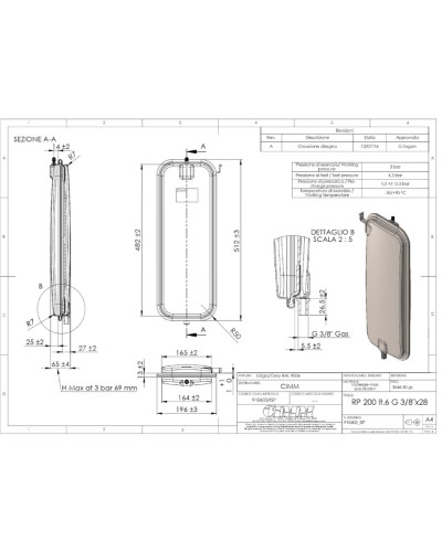 Бак расширительный с креплением 8 л 3/8" Immergas Nike Eolo, Star, Mini