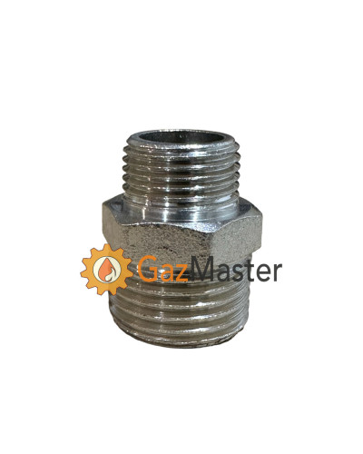 Переходник резьбовой 3/8" НР на 1/2" НР