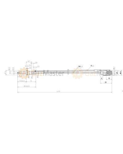 Термопара к газовой плите Gorenje 609242 (500mm)